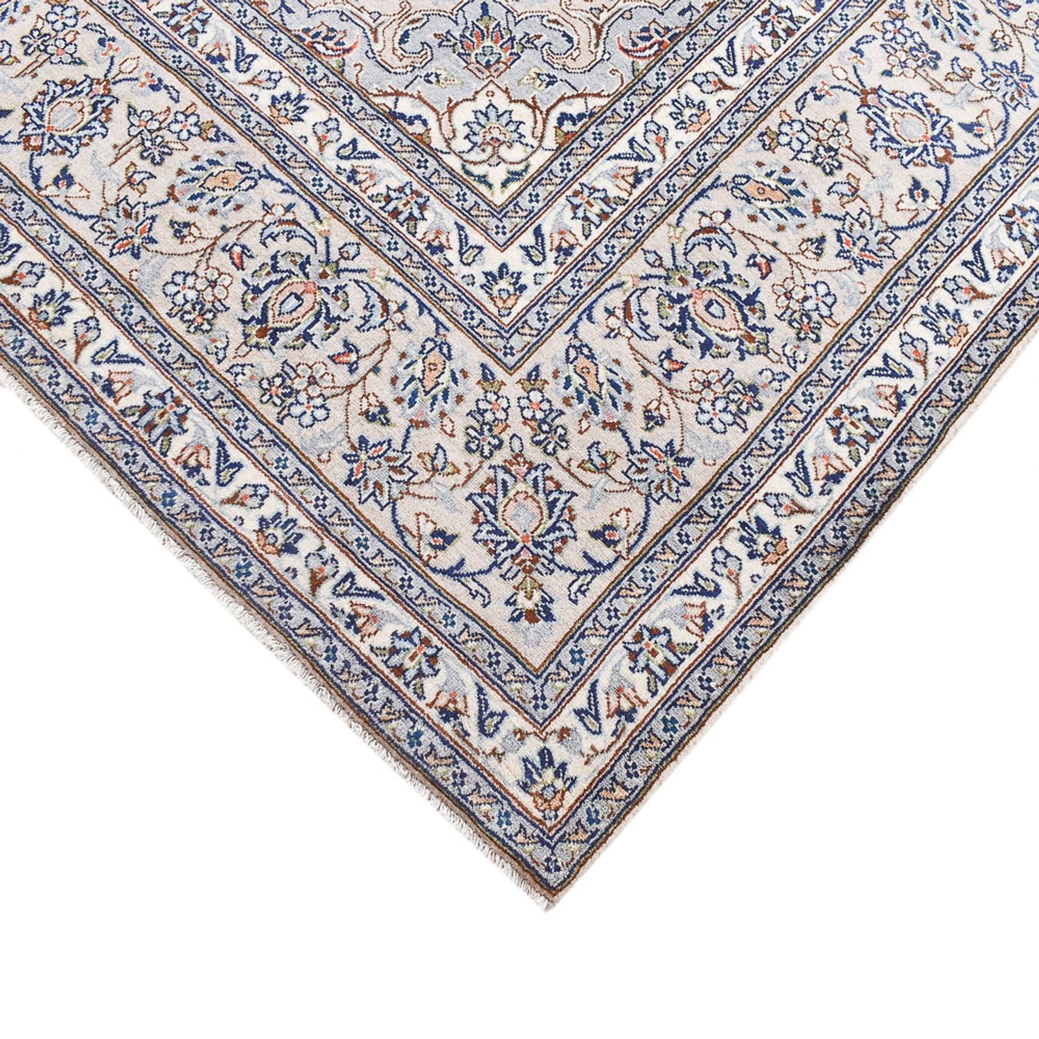 Alfombra persa - Keshan - 350 x 242 cm - gris