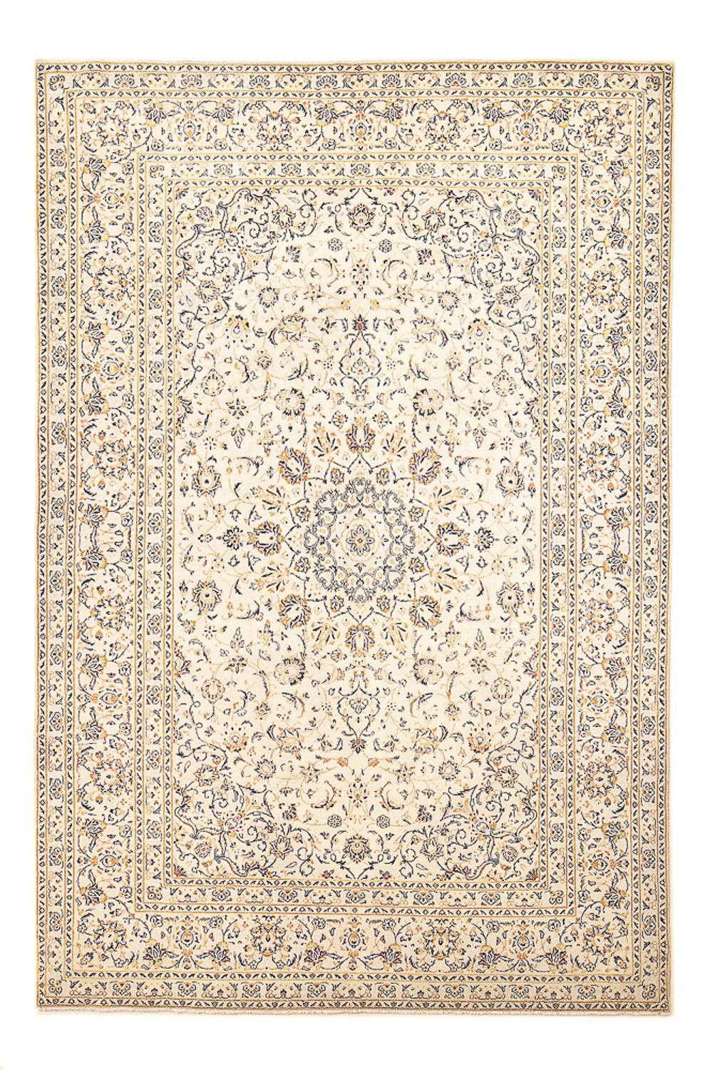 Alfombra persa - Keshan - 298 x 202 cm - beige