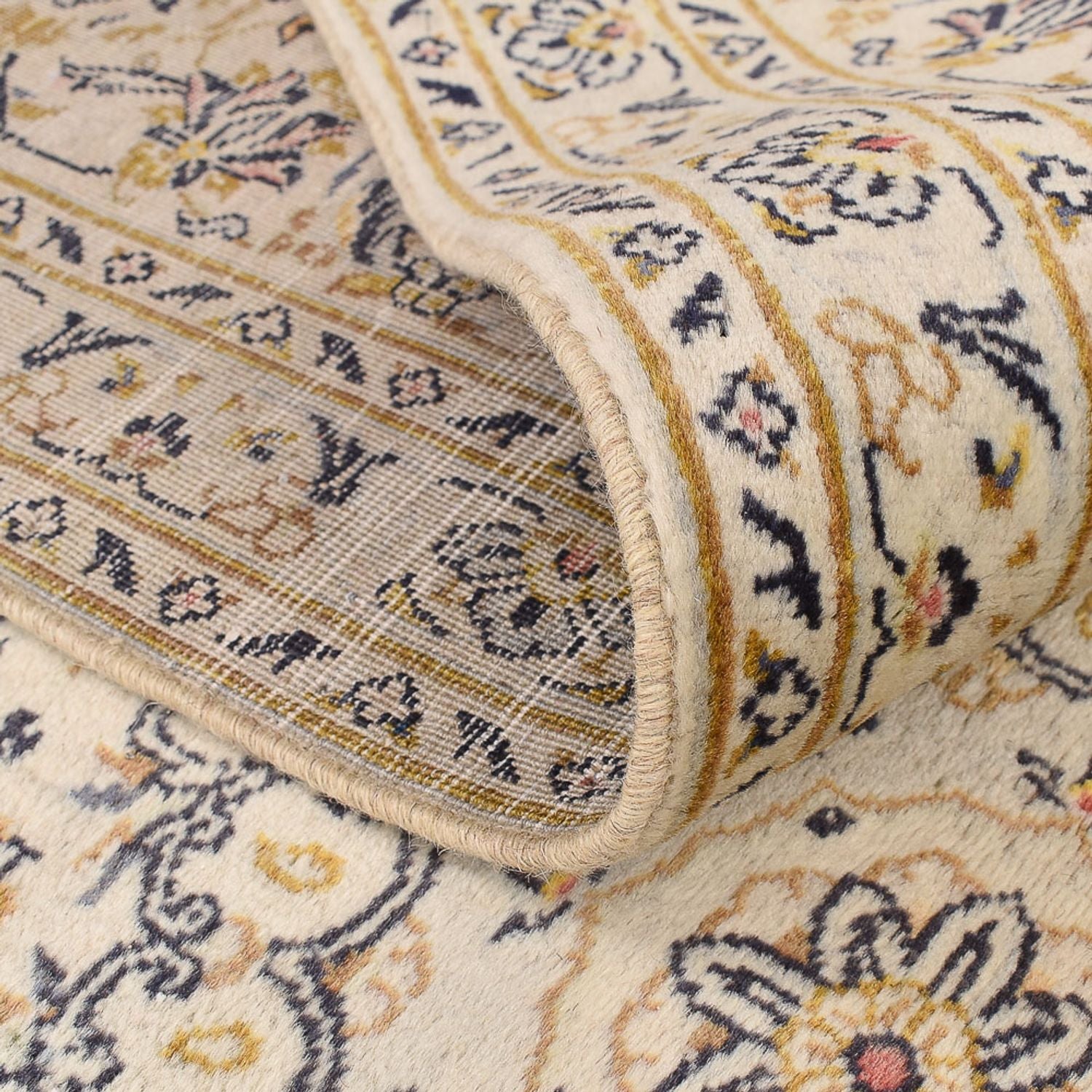 Alfombra persa - Keshan - 298 x 202 cm - beige