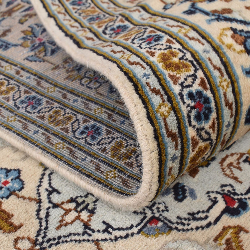 Alfombra persa - Keshan - 299 x 203 cm - beige oscuro
