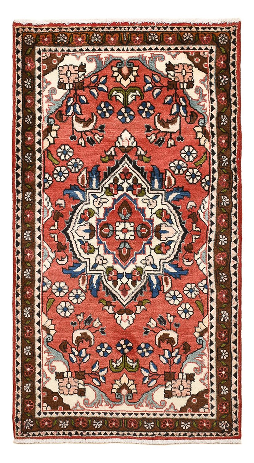 Alfombra persa - Nómada - 127 x 70 cm - rojo claro