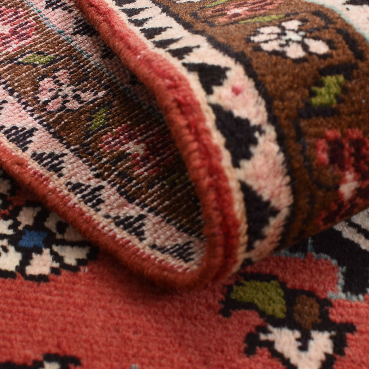 Alfombra persa - Nómada - 127 x 70 cm - rojo claro