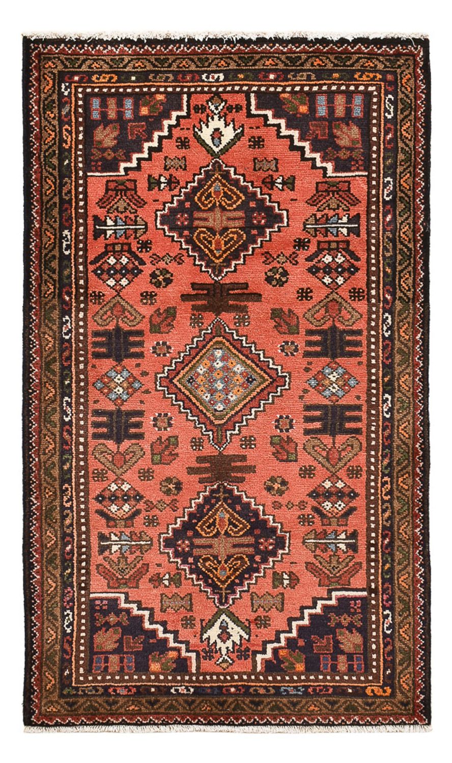 Alfombra persa - Nómada - 124 x 72 cm - rojo claro