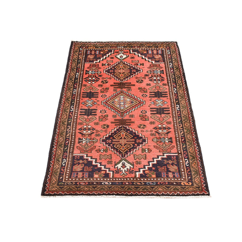 Alfombra persa - Nómada - 124 x 72 cm - rojo claro