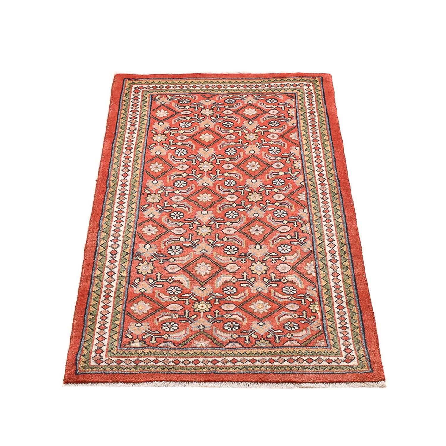 Alfombra persa - Clásica - 123 x 80 cm - rojo claro