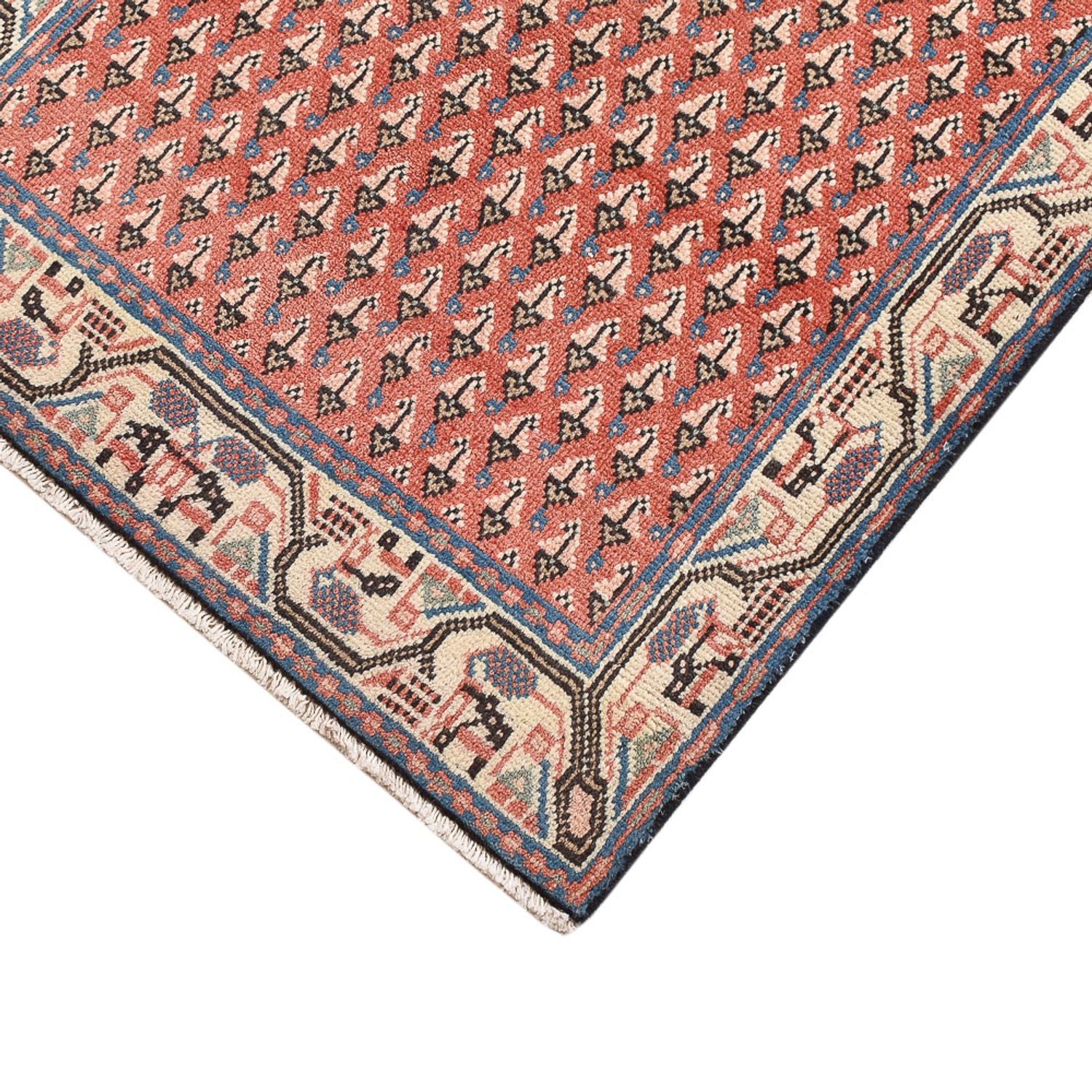 Alfombra persa - Mir - 123 x 62 cm - rojo claro