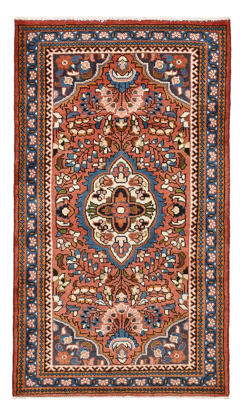 Alfombra persa - Nómada - 126 x 71 cm - rojo claro