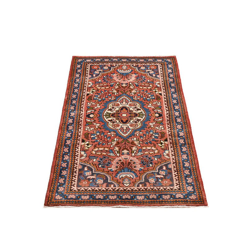 Alfombra persa - Nómada - 126 x 71 cm - rojo claro