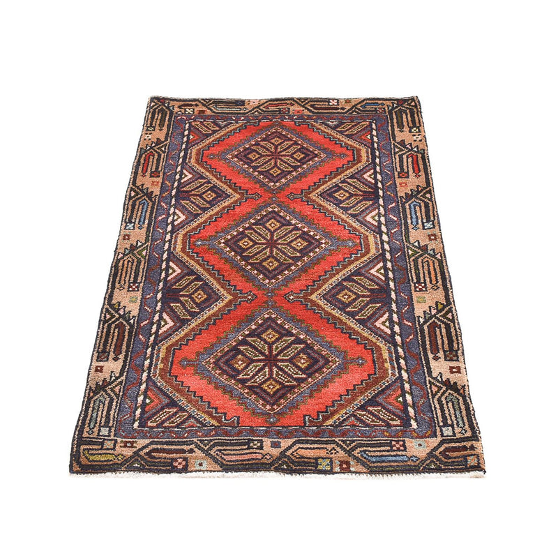 Alfombra persa - Nómada - 119 x 70 cm - rojo