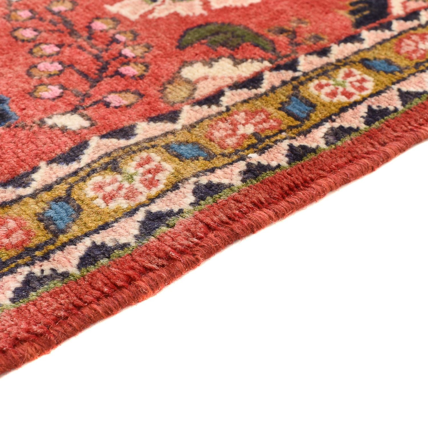 Alfombra persa - Nómada - 132 x 75 cm - rojo claro