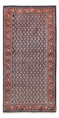 Alfombra persa - Mir - 129 x 63 cm - rojo oscuro