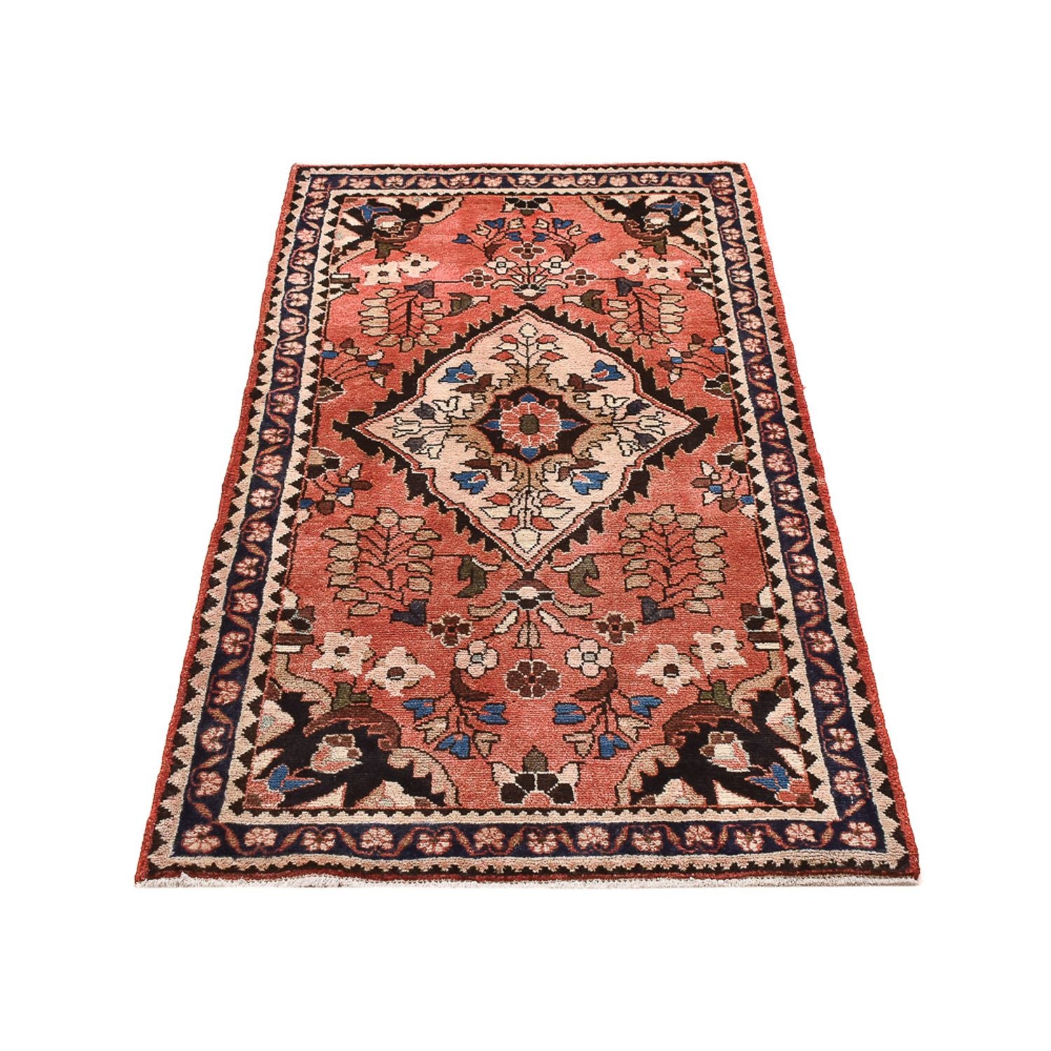 Alfombra persa - Nómada - 153 x 79 cm - rojo claro