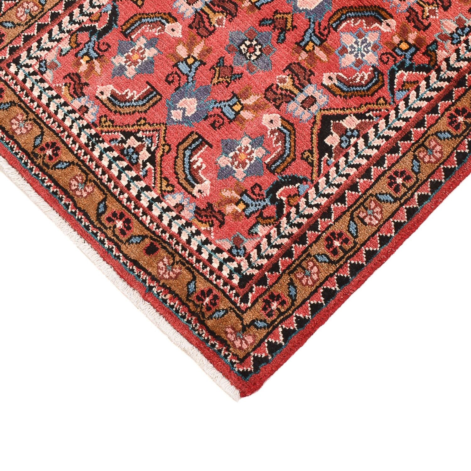 Alfombra persa - Nómada - 107 x 70 cm - rojo claro