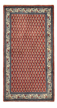 Alfombra persa - Mir - 134 x 68 cm - rojo claro