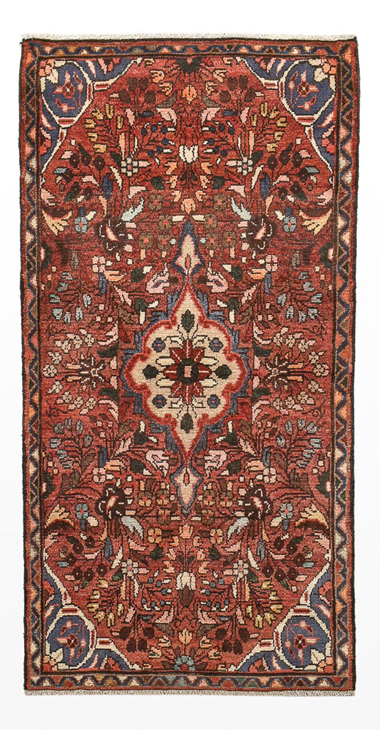 Alfombra persa - Nómada - 153 x 75 cm - rojo
