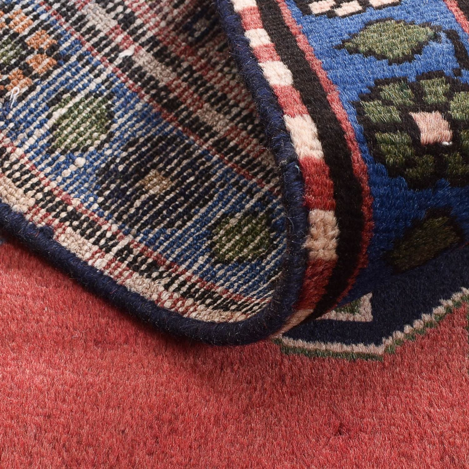 Alfombra persa - Nómada - 123 x 76 cm - rojo claro