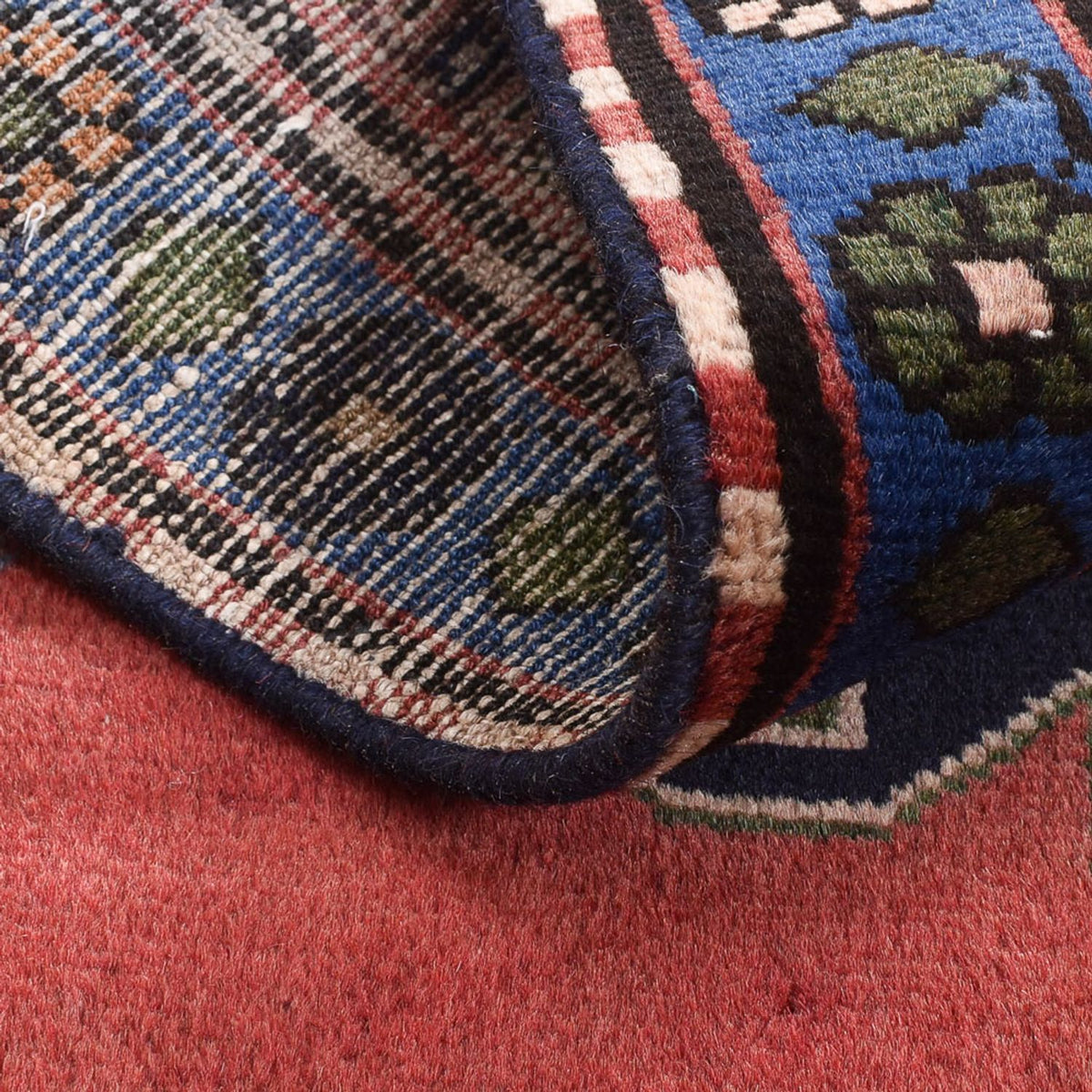 Alfombra persa - Nómada - 123 x 76 cm - rojo claro