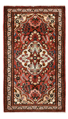 Alfombra persa - Nómada - 136 x 76 cm - rojo oscuro