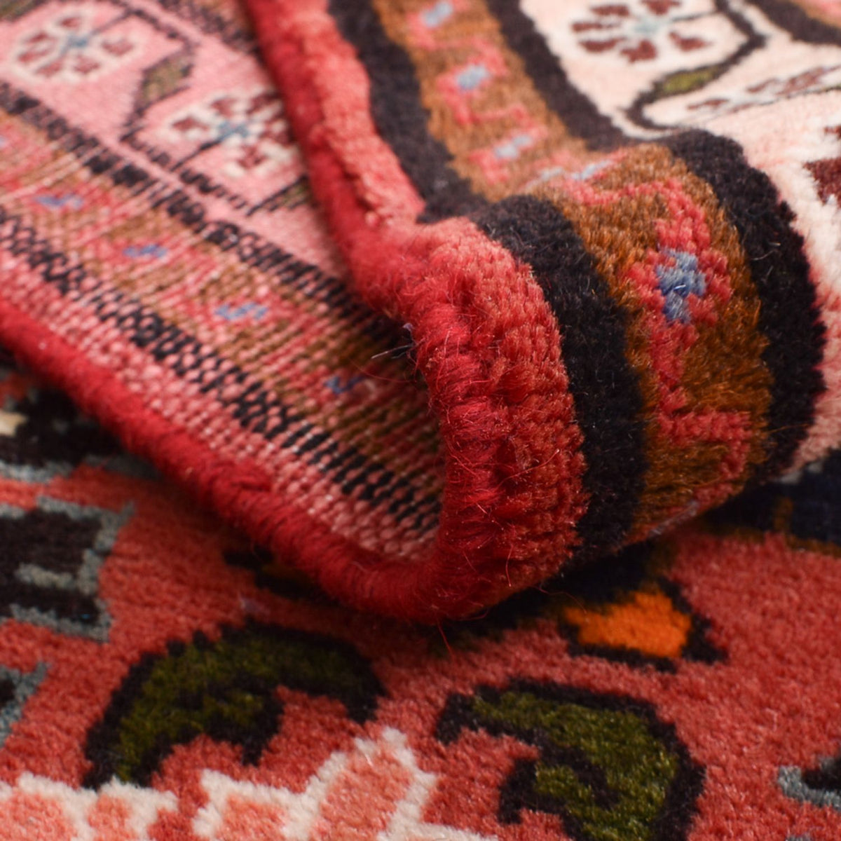 Alfombra persa - Nómada - 136 x 76 cm - rojo oscuro