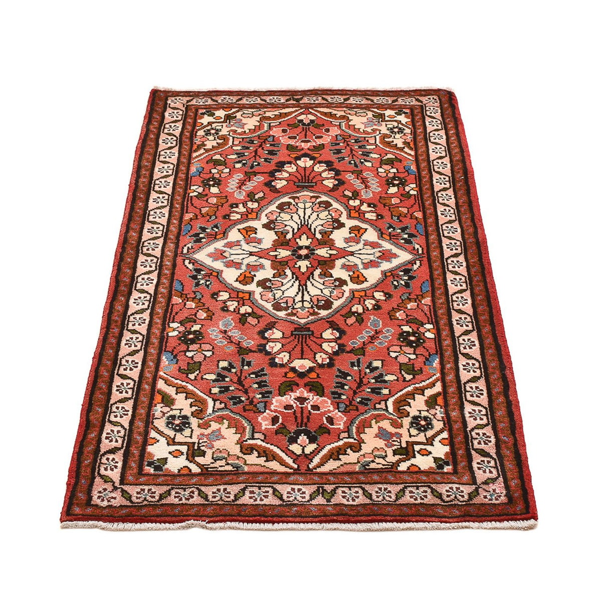 Alfombra persa - Nómada - 136 x 76 cm - rojo oscuro