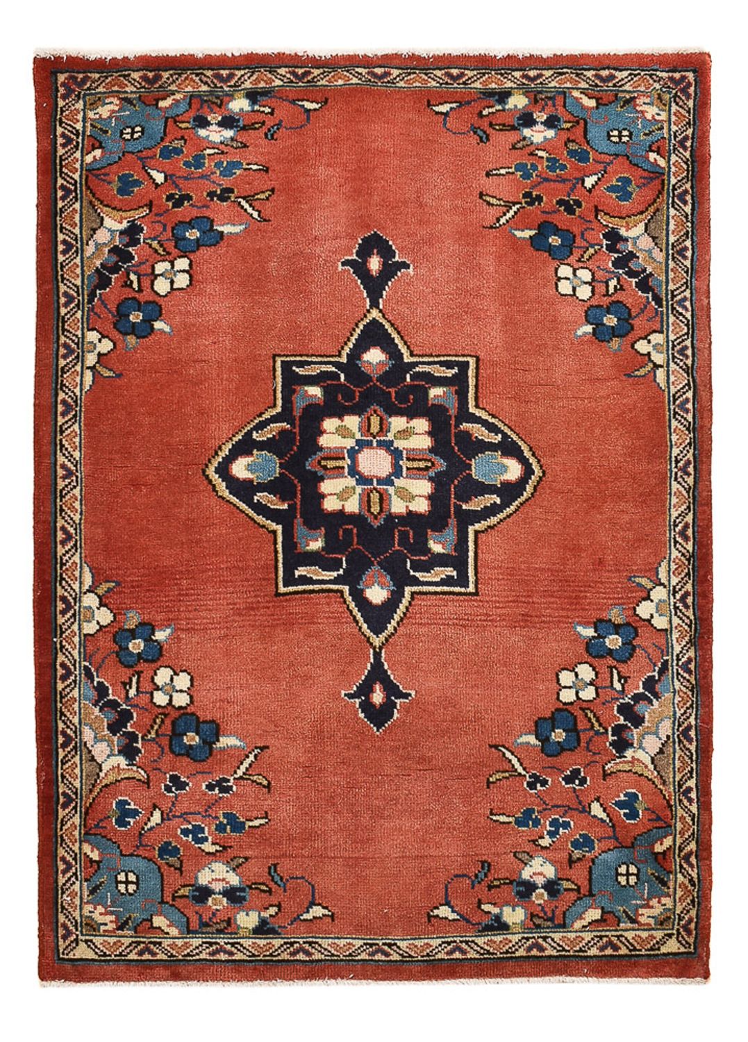 Alfombra persa - Clásica - 112 x 80 cm - rojo claro