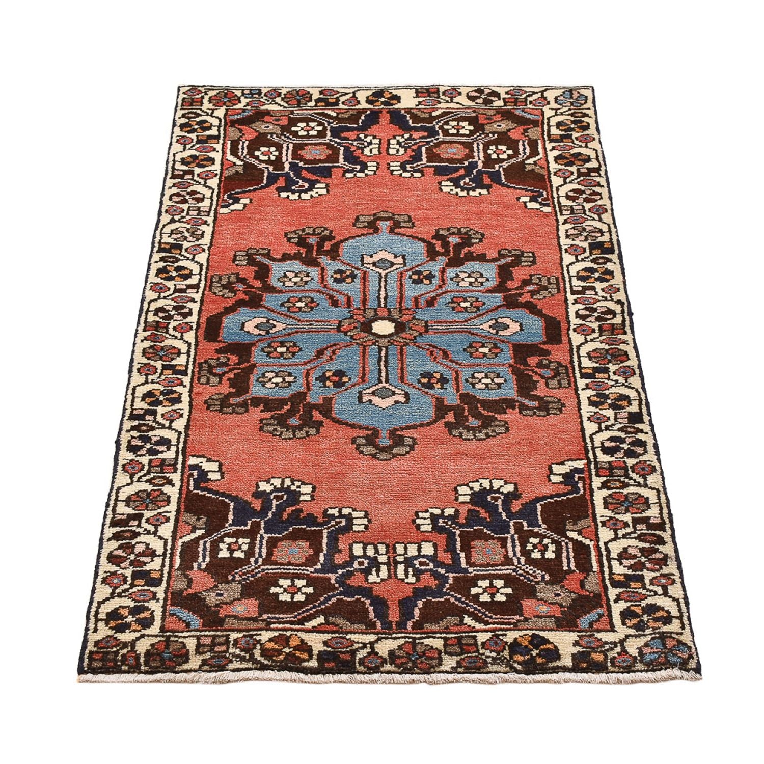 Alfombra persa - Clásica - 120 x 65 cm - rojo claro