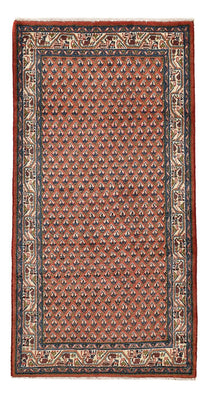 Alfombra persa - Mir - 139 x 68 cm - rojo oscuro