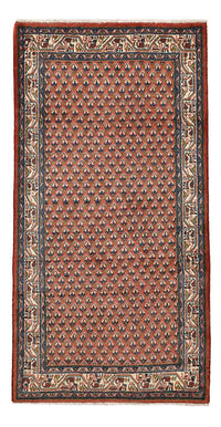 Alfombra persa - Mir - 139 x 68 cm - rojo oscuro