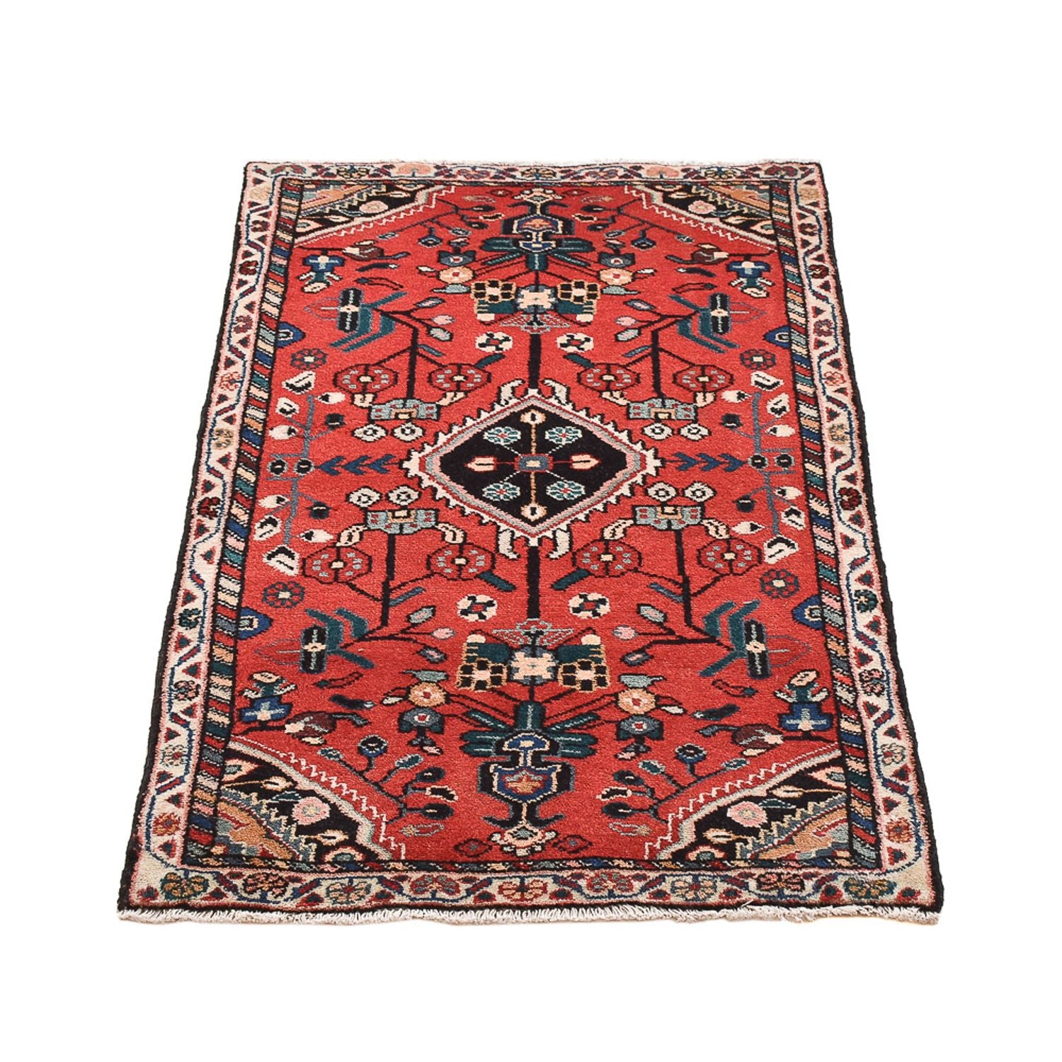 Alfombra persa - Nómada - 105 x 63 cm - rojo