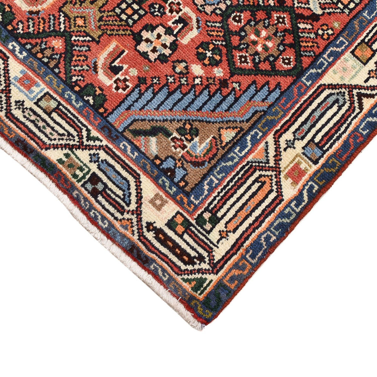 Alfombra persa - Nómada - 130 x 80 cm - multicolor