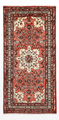 Alfombra persa - Nómada - 140 x 64 cm - rojo claro