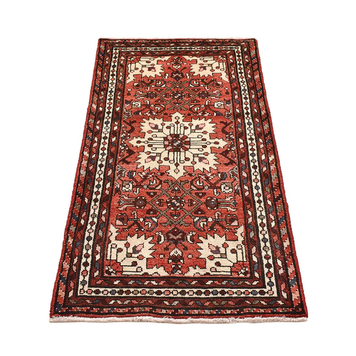 Alfombra persa - Nómada - 140 x 64 cm - rojo claro