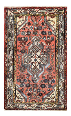 Alfombra persa - Nómada - 123 x 75 cm - rojo claro