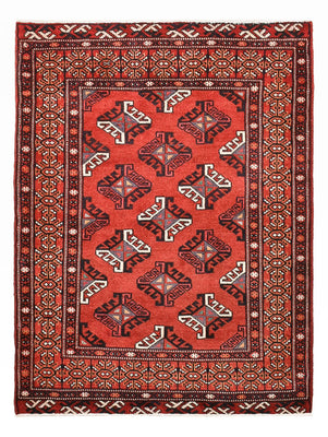 Alfombra Turkaman - 115 x 85 cm - rojo