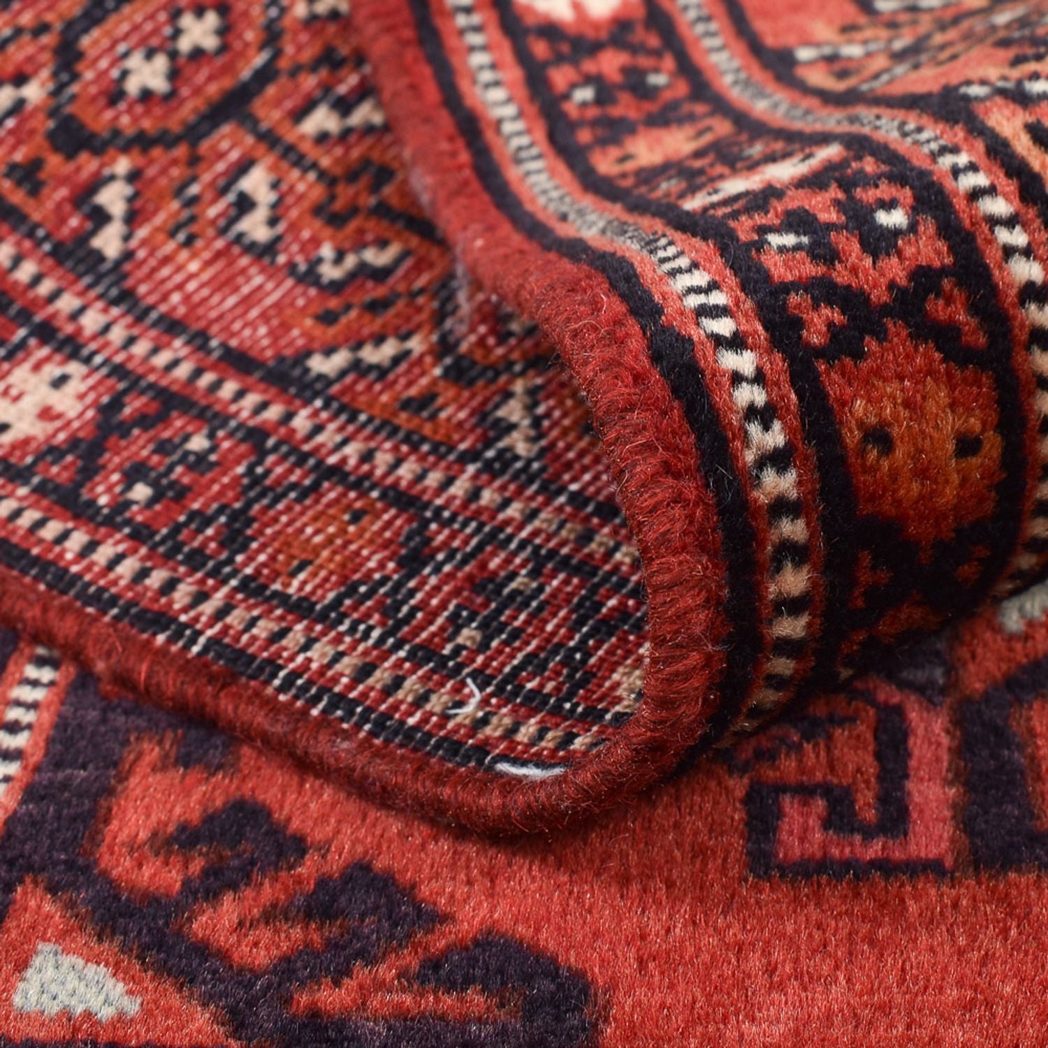 Alfombra Turkaman - 115 x 85 cm - rojo