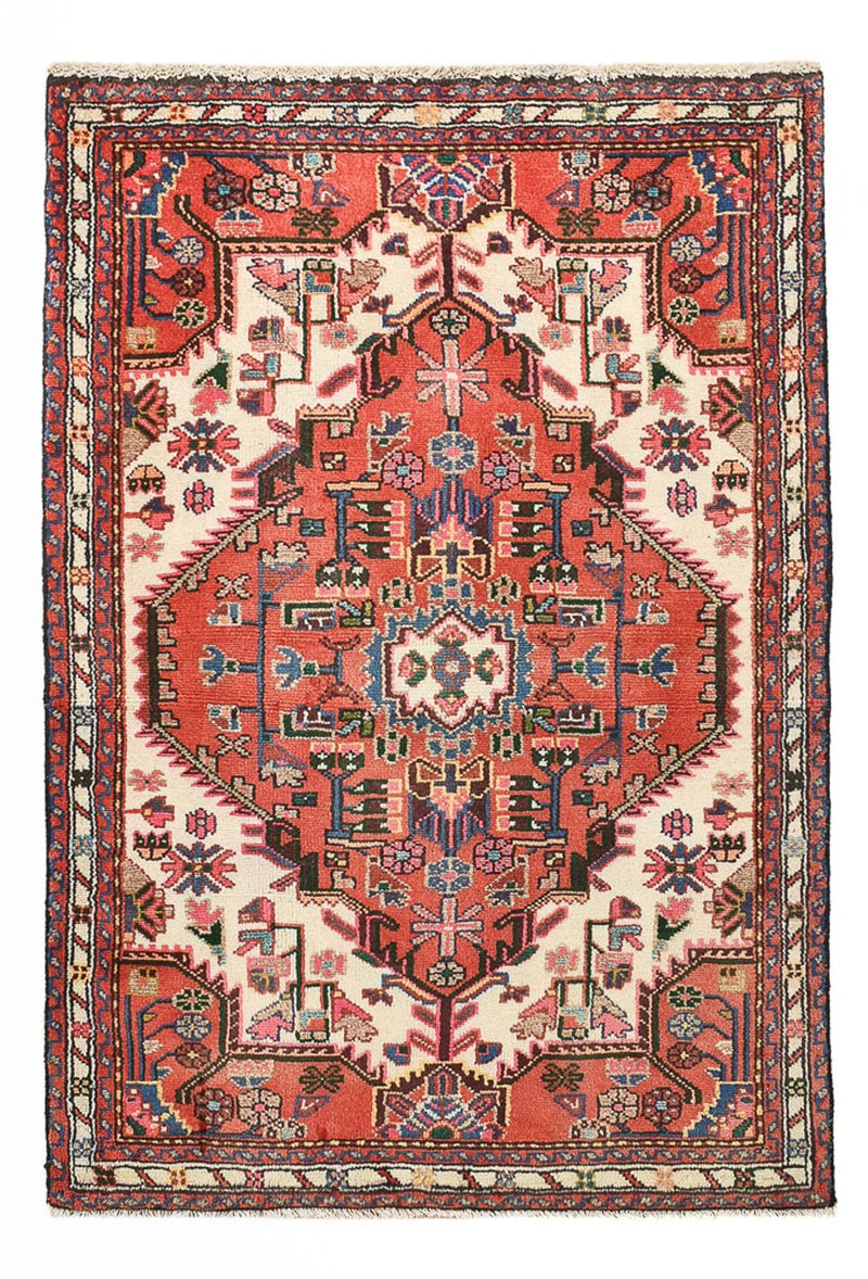 Alfombra persa - Nómada - 113 x 76 cm - rojo claro