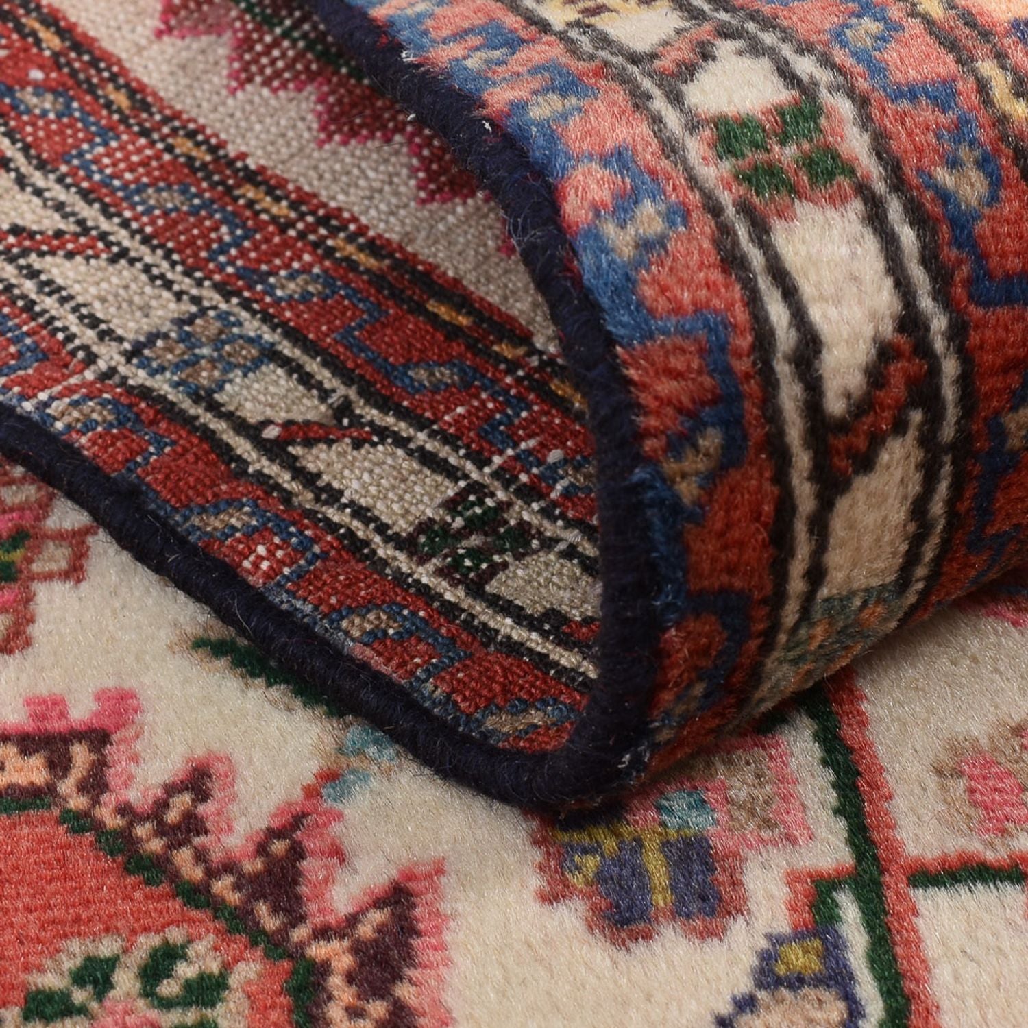 Alfombra persa - Nómada - 113 x 76 cm - rojo claro