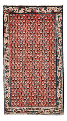 Alfombra persa - Mir - 120 x 62 cm - rojo oscuro