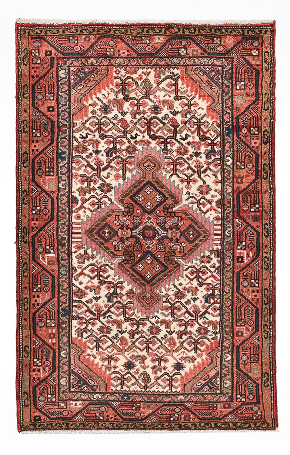 Alfombra persa - Nómada - 120 x 73 cm - rojo claro