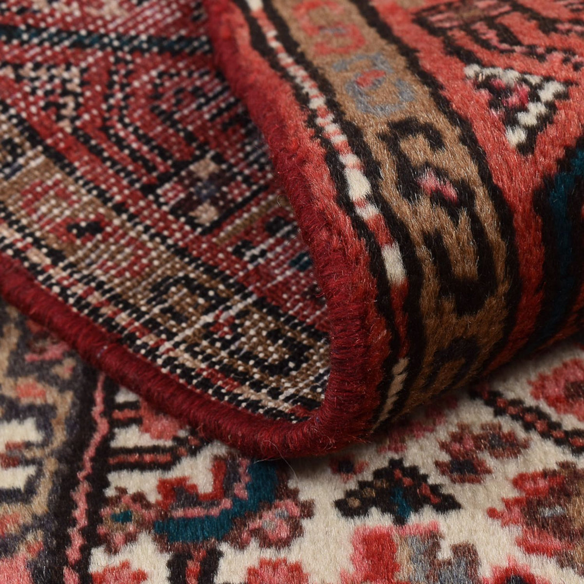 Alfombra persa - Nómada - 120 x 73 cm - rojo claro