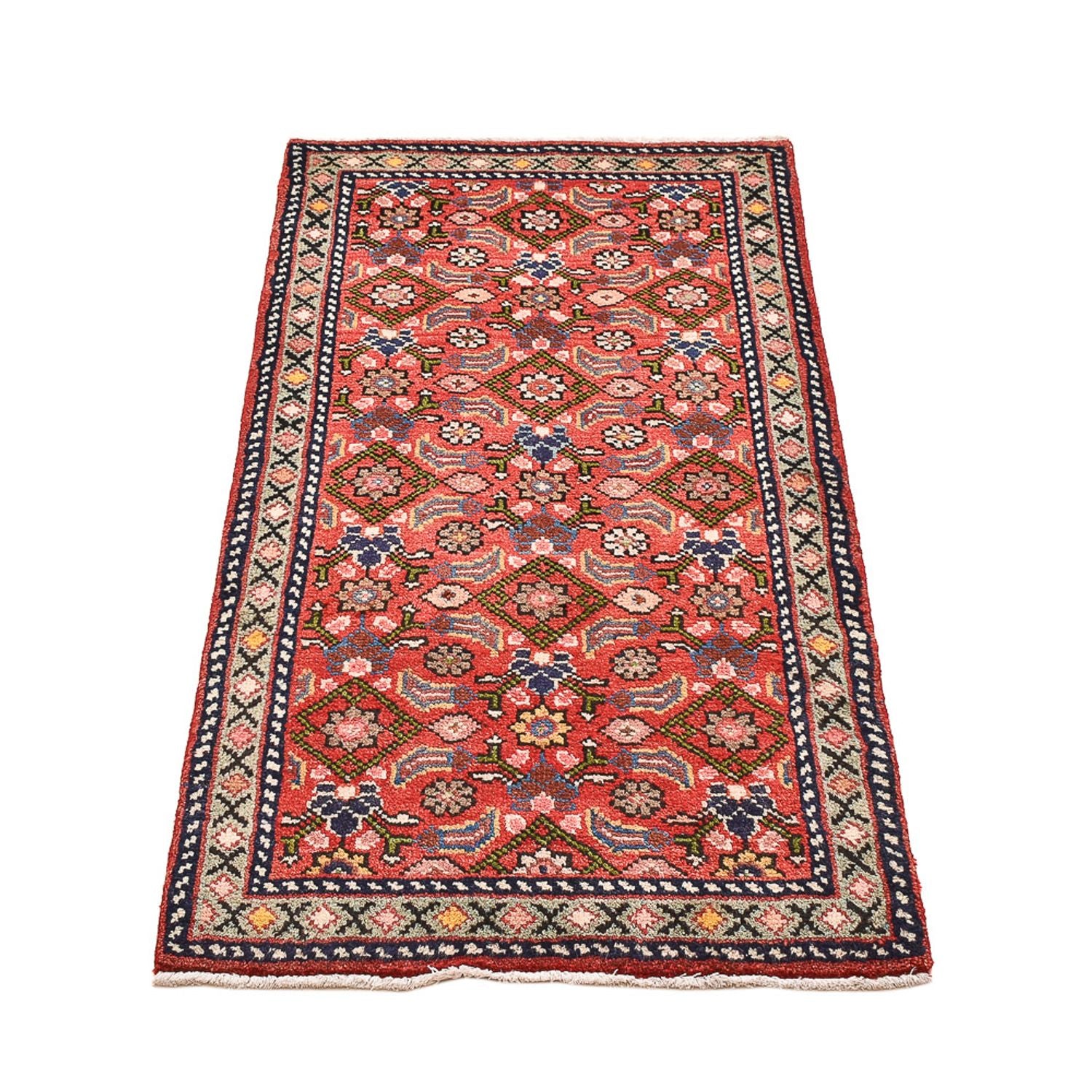 Alfombra persa - Clásica - 133 x 67 cm - rojo claro