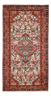 Alfombra persa - Nómada - 132 x 68 cm - rojo claro