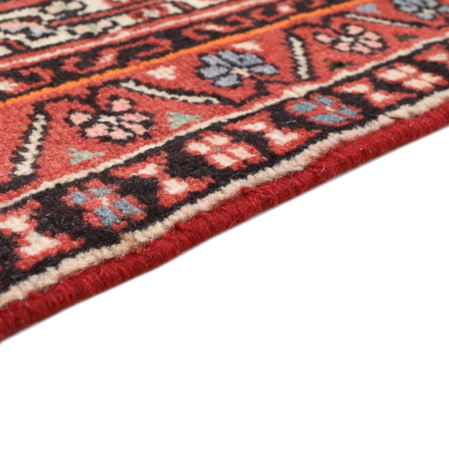 Alfombra persa - Nómada - 132 x 68 cm - rojo claro