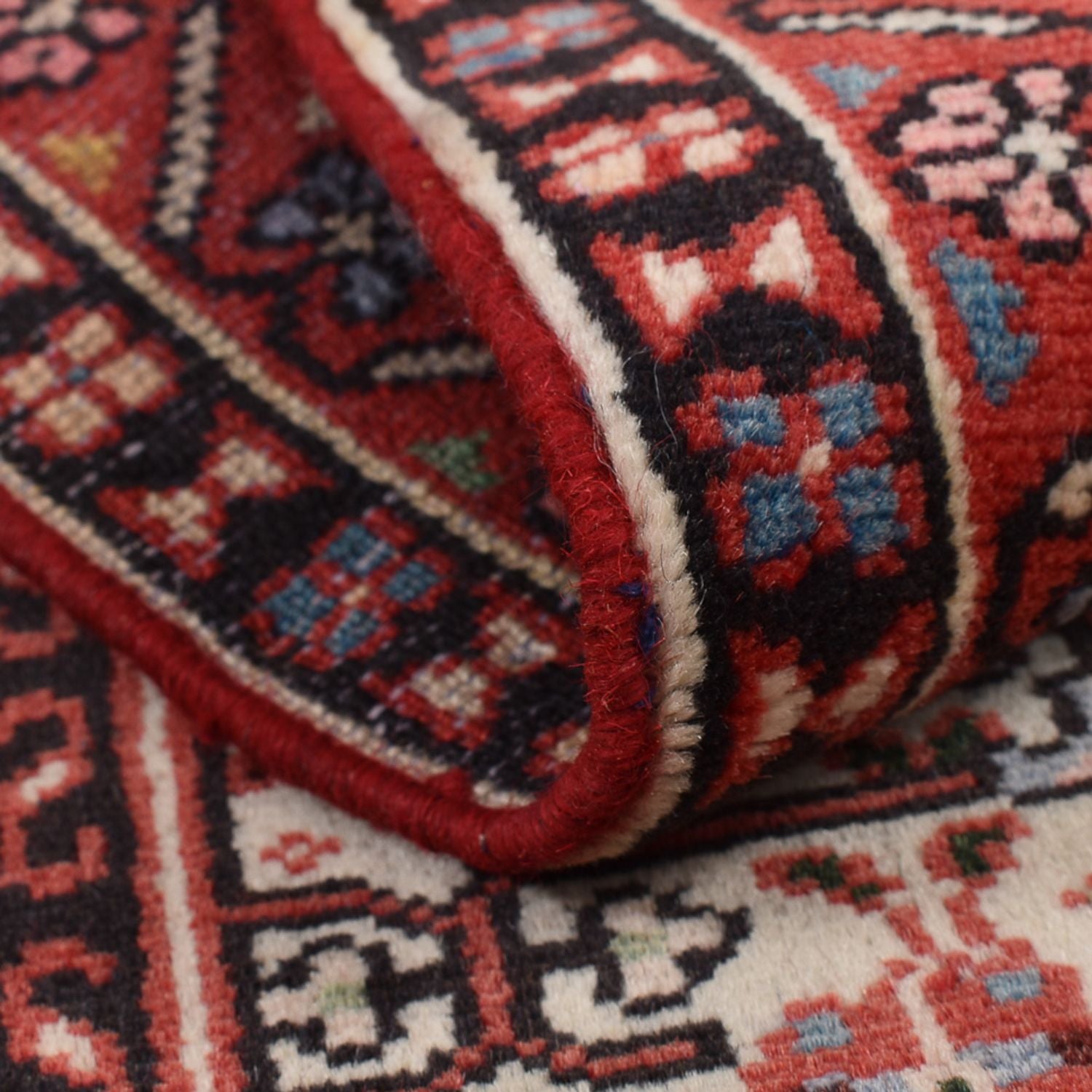 Alfombra persa - Nómada - 132 x 68 cm - rojo claro
