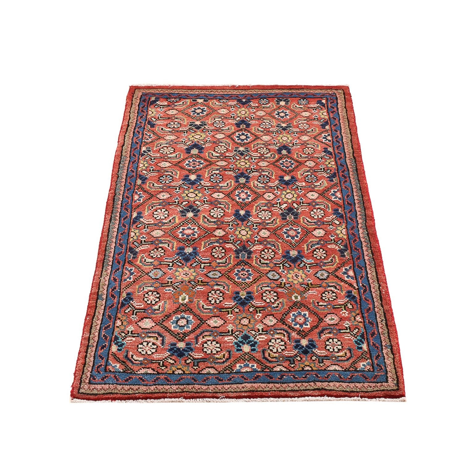 Alfombra persa - Clásica - 129 x 68 cm - rojo claro