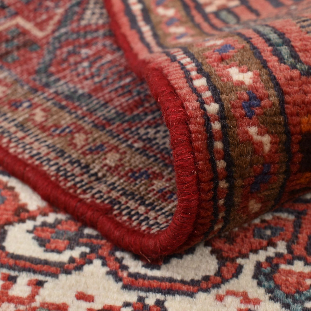 Alfombra persa - Nómada - 142 x 73 cm - rojo claro