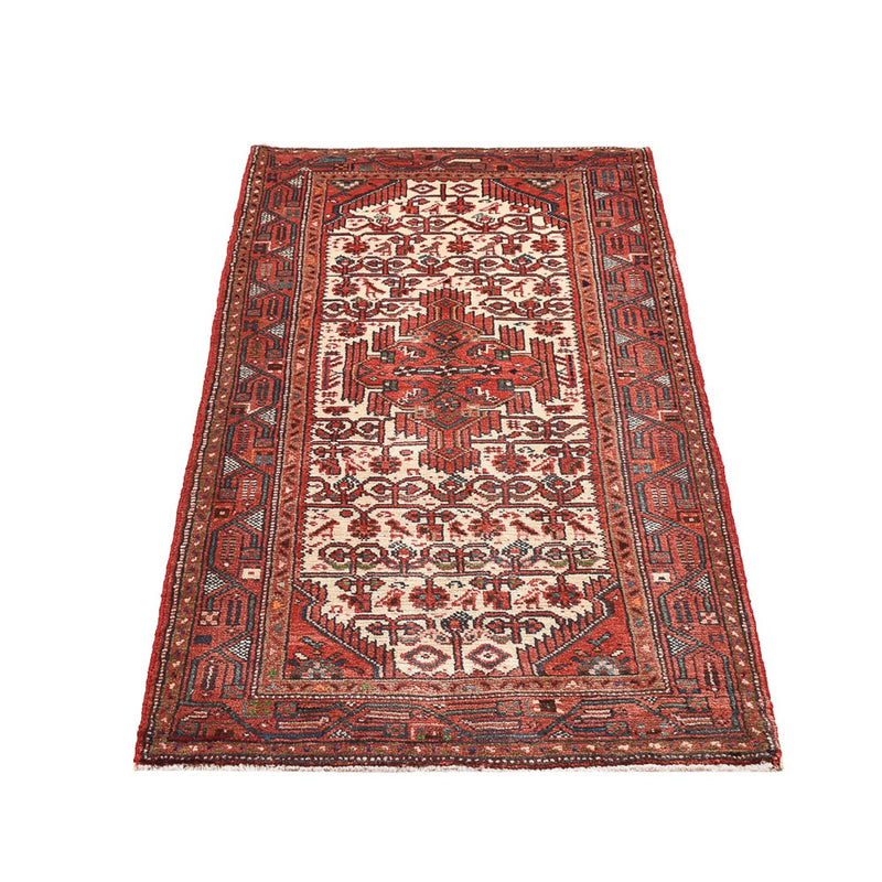 Alfombra persa - Nómada - 142 x 73 cm - rojo claro