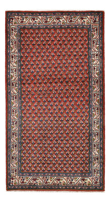 Alfombra persa - Mir - 132 x 69 cm - rojo oscuro