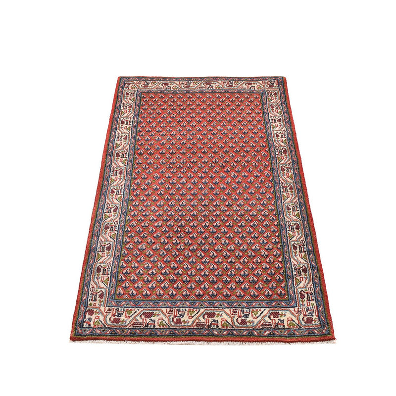 Alfombra persa - Mir - 132 x 69 cm - rojo oscuro
