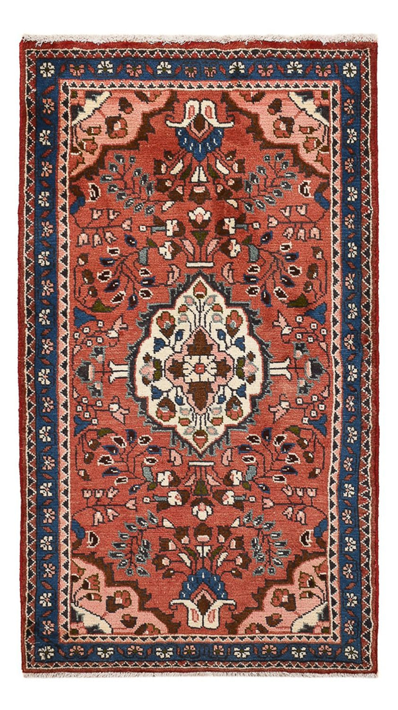 Alfombra persa - Nómada - 124 x 68 cm - rojo